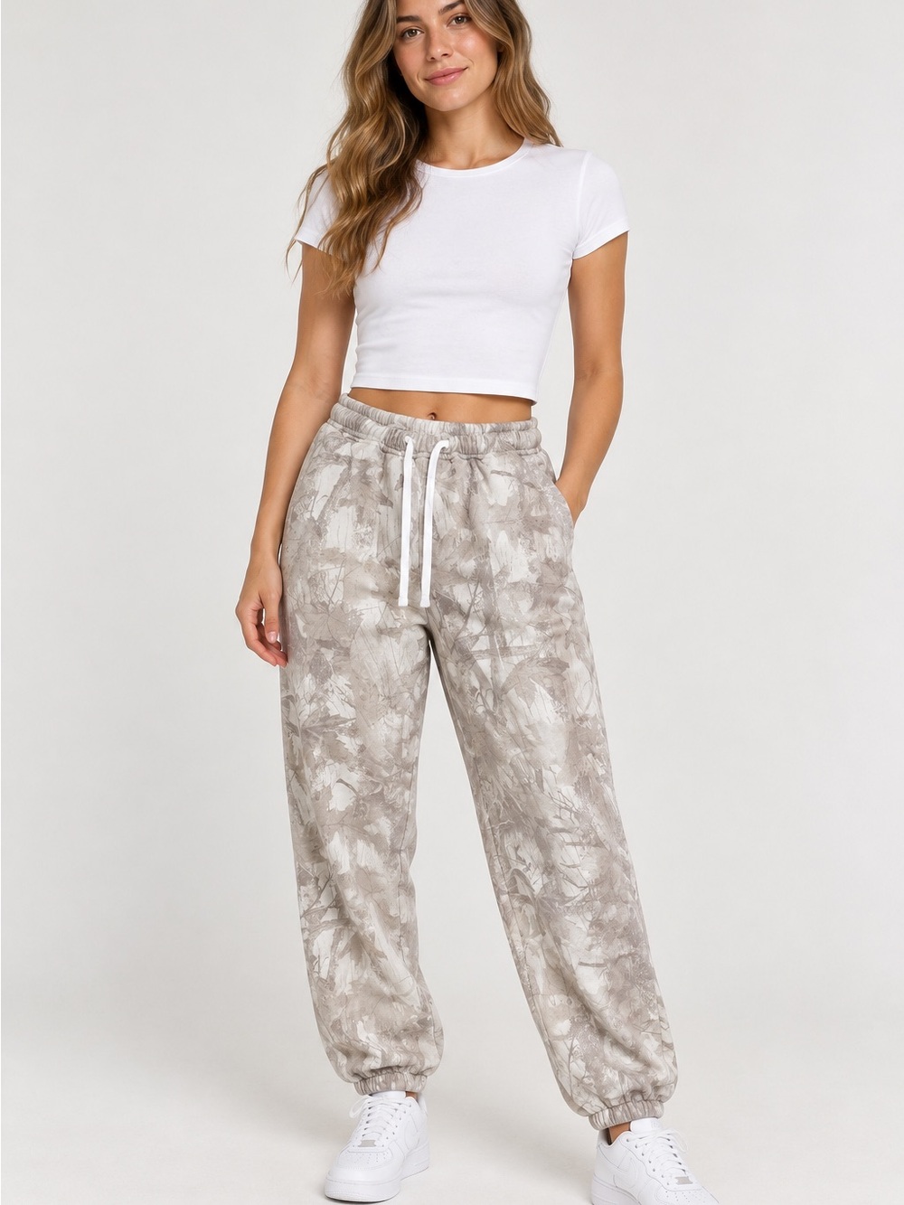 Hollister Light Woodland Camo Jogger Sweatpants – XS